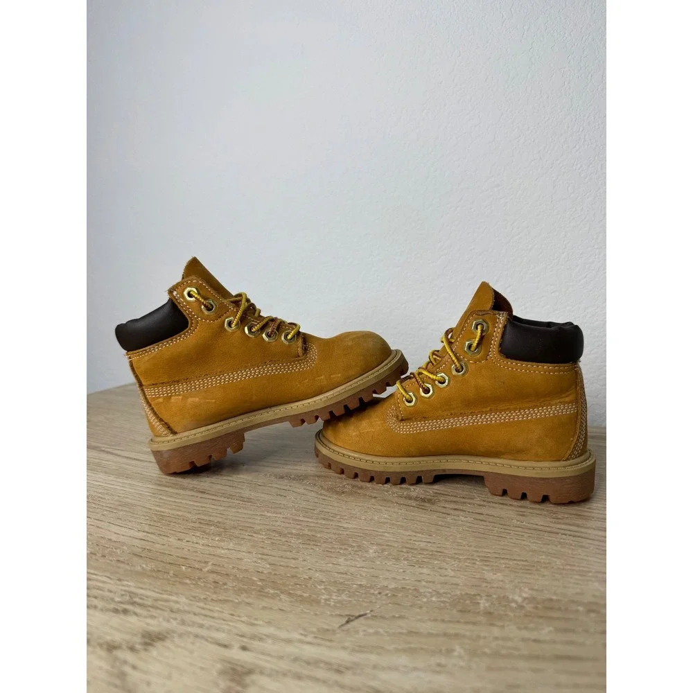 Timberland Wheat Nubuck 6 Inch Waterproof Premium Boots Toddler 8.5‎ M Outdoor
